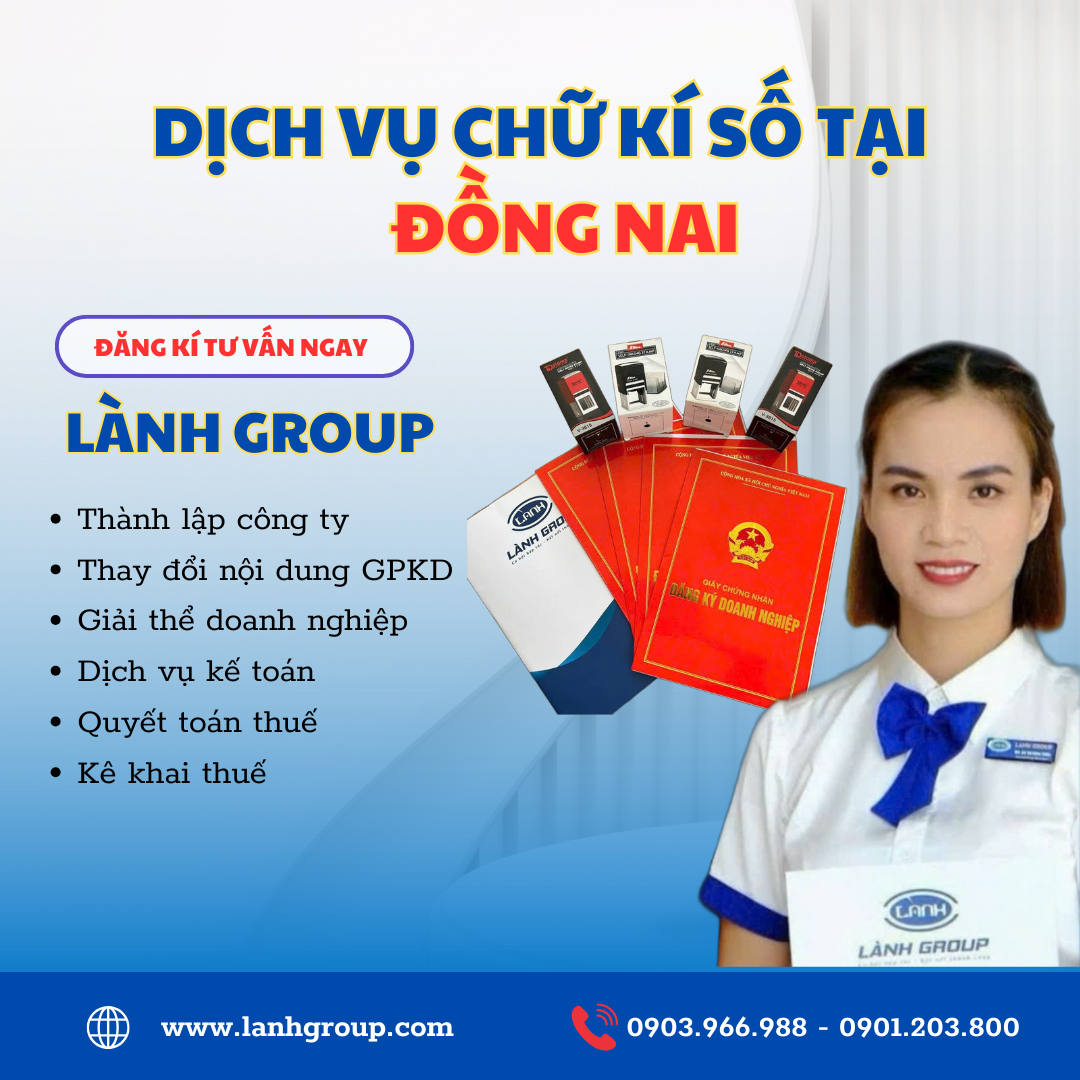 Dịch vụ chữ ký số tại Đồng Nai