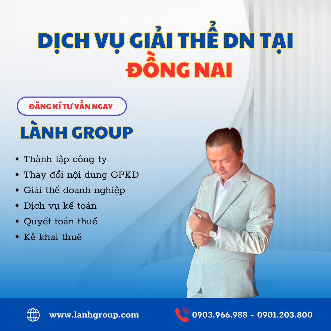 Dịch vụ giải thể doanh nghiệp tại Đồng Nai