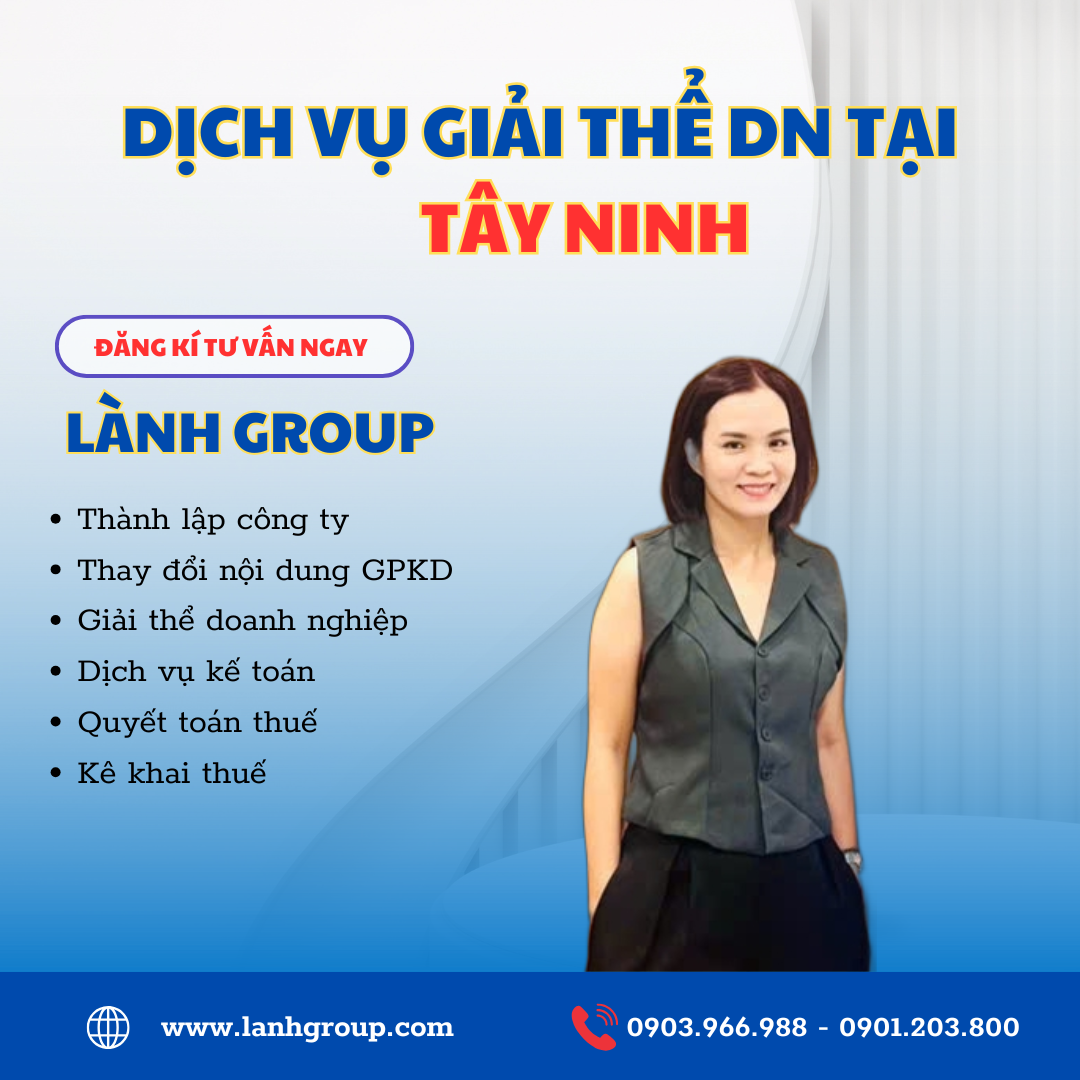Dịch vụ giải thể doanh nghiệp tại Tây Ninh