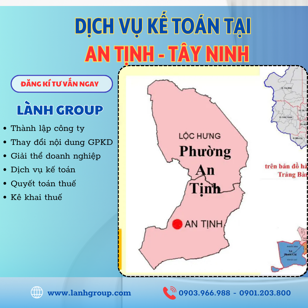 Dịch Vụ Kế Toán Tại Phường An Tịnh, Tây Ninh – Lành Group Tây Ninh | Giải Pháp Kế Toán Toàn Diện, Uy Tín Và Tiết Kiệm