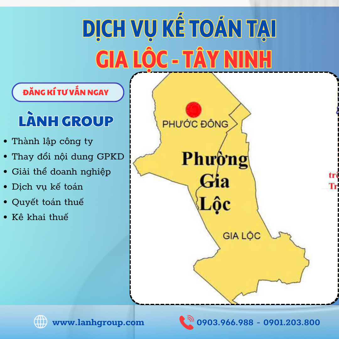 Dịch Vụ Kế Toán Tại Phường Gia Lộc, TP Tây Ninh – Lành Group Tây Ninh Uy Tín, Chuyên Nghiệp
