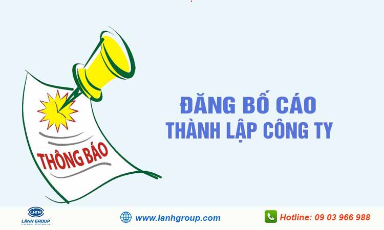 Đăng bố cáo thành lập công ty